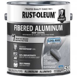 Flash Sale ⌛ Rust-Oleum 510 1 Gal. 7-Year Fibered Aluminum Roof 🧥 Coating 😍