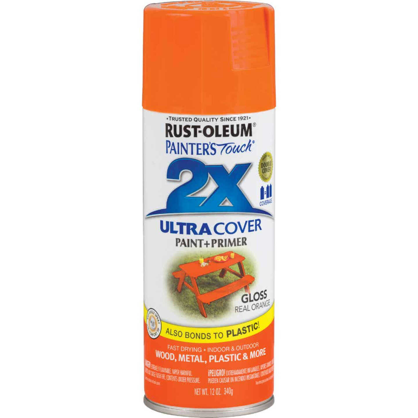 Hot Sale β€οΈ Rust-Oleum Painter's Touch 2X Ultra Cover 12 Oz. Gloss Paint + Primer Spray Paint, Real Orange π 4 Hot Sale β€οΈ Rust-Oleum Painter's Touch 2X Ultra Cover 12 Oz. Gloss Paint + Primer Spray Paint, Real Orange π - Image 2