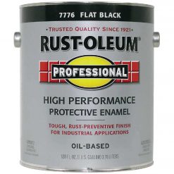 Cheap 👍 Rust-Oleum Flat VOC For SCAQMD Professional Enamel, Black, 1 Gal. 🌟