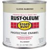 Hot Sale 🎉 Rust-Oleum Stops Rust Oil Based Gloss Protective Rust Control Enamel, Almond, 1/2 Pt. ⭐