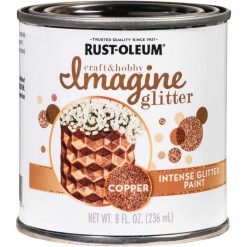Coupon 💯 Rust-Oleum Imagine Craft & Hobby 8 Oz. Intense Copper Glitter Paint 🥰
