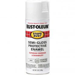 Flash Sale 😀 Rust-Oleum Stops Rust Semi-Gloss White 12 Oz. Anti-Rust Spray Paint ✨