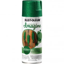 Coupon 🎁 Rust-Oleum Imagine Craft & Hobby 10.25 Oz. Intense Kelly Green Glitter Spray Paint ✨