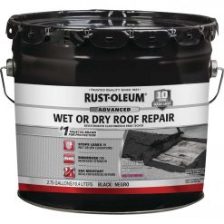Cheap 👏 Rust-Oleum 2.75 Gal. Black Advanced Wet Or Dry Roof Repair ❤️